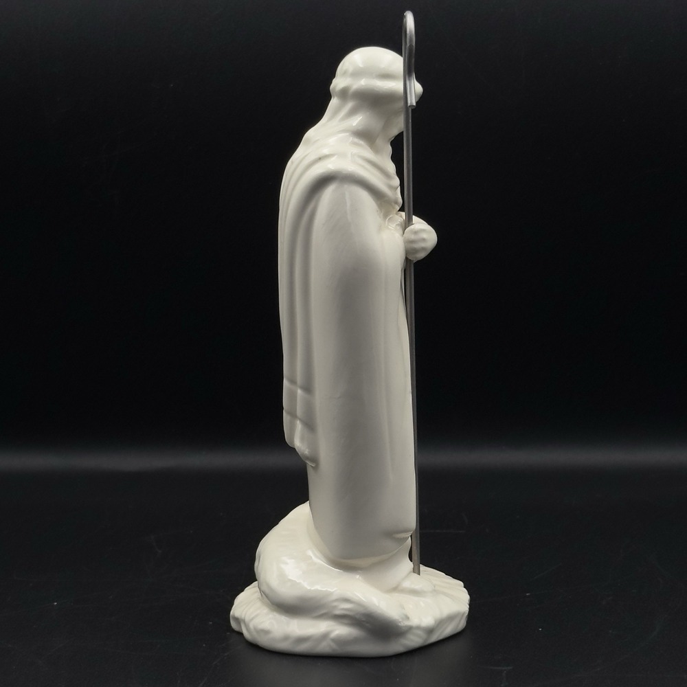 VTG 1970s Standing Shepherd & Dog Glazed Holland Mold Ceramic Nativity Figurine - Picture 2 of 10